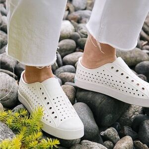 Native Shoes Women's Classic White Slip-On Sneakers